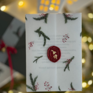 Kartka świąteczna handmade – Świerkowe Gałązki