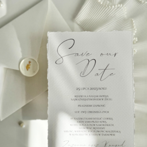 Zaproszenie Ślubne DELICATE – Save our Date
