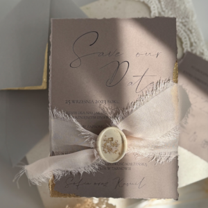 Zaproszenie Ślubne CHOCOLATE GOLD