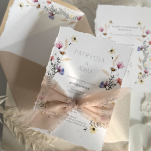 Zaproszenie Ślubne BLOSSOM – kwiatowa elegancja w pastelach